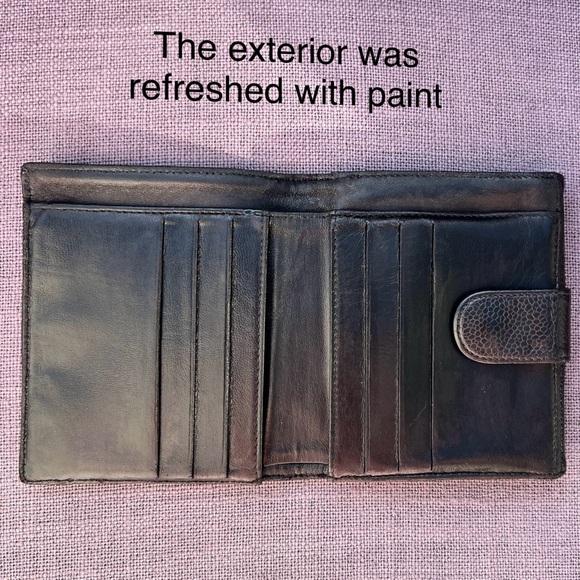 Chanel Caviar Skin Coco Mark Bi-Fold Wallet Leather - Picture 8 of 12